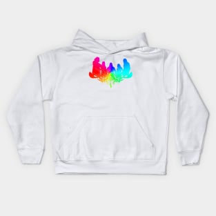 Rainbow Dethklok Logo Kids Hoodie